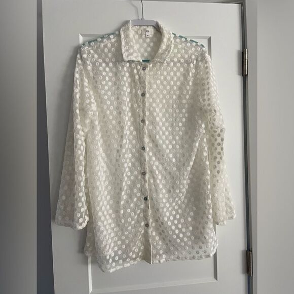 LPA Yvette Shirt in White - Picture 2 of 4
